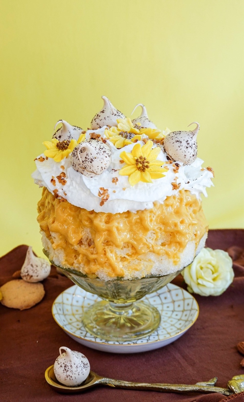 「向日葵の琥珀氷 （ひまわりのこはくごおり）〜キャラメルバナナ〜」税込み1,800円