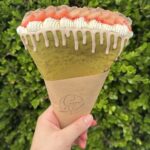「クレープとエスプレッソと嵐山」の近鉄本店限定「桃とジャスミンメルト」税込み1,601円