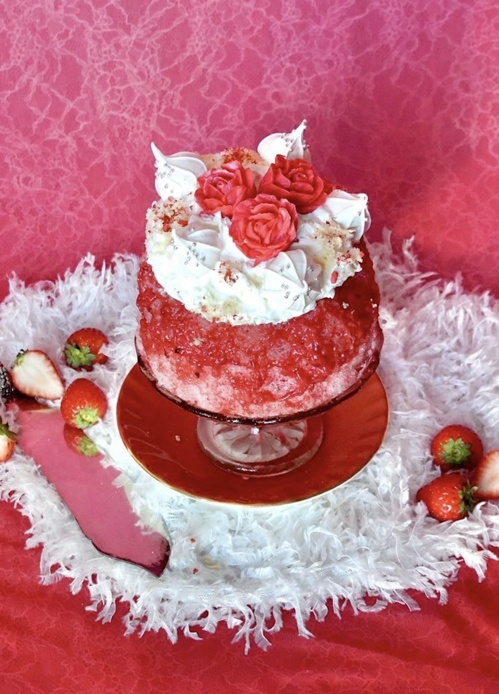 「真紅の苺氷 〜いちごのショートケーキ〜」税込み2,000円