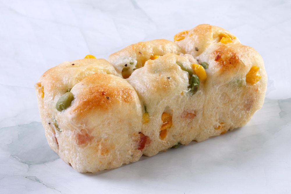 「とうもろこしと枝豆のフォカッチャ」税込み350円