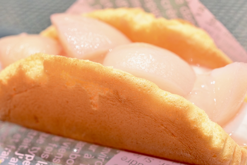 「ごろっと1/2個分！桃のオムレット」イメージ