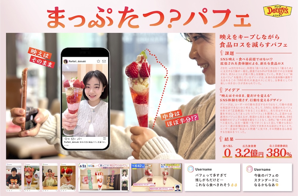 「まっぷたつ？パフェ」イメージ