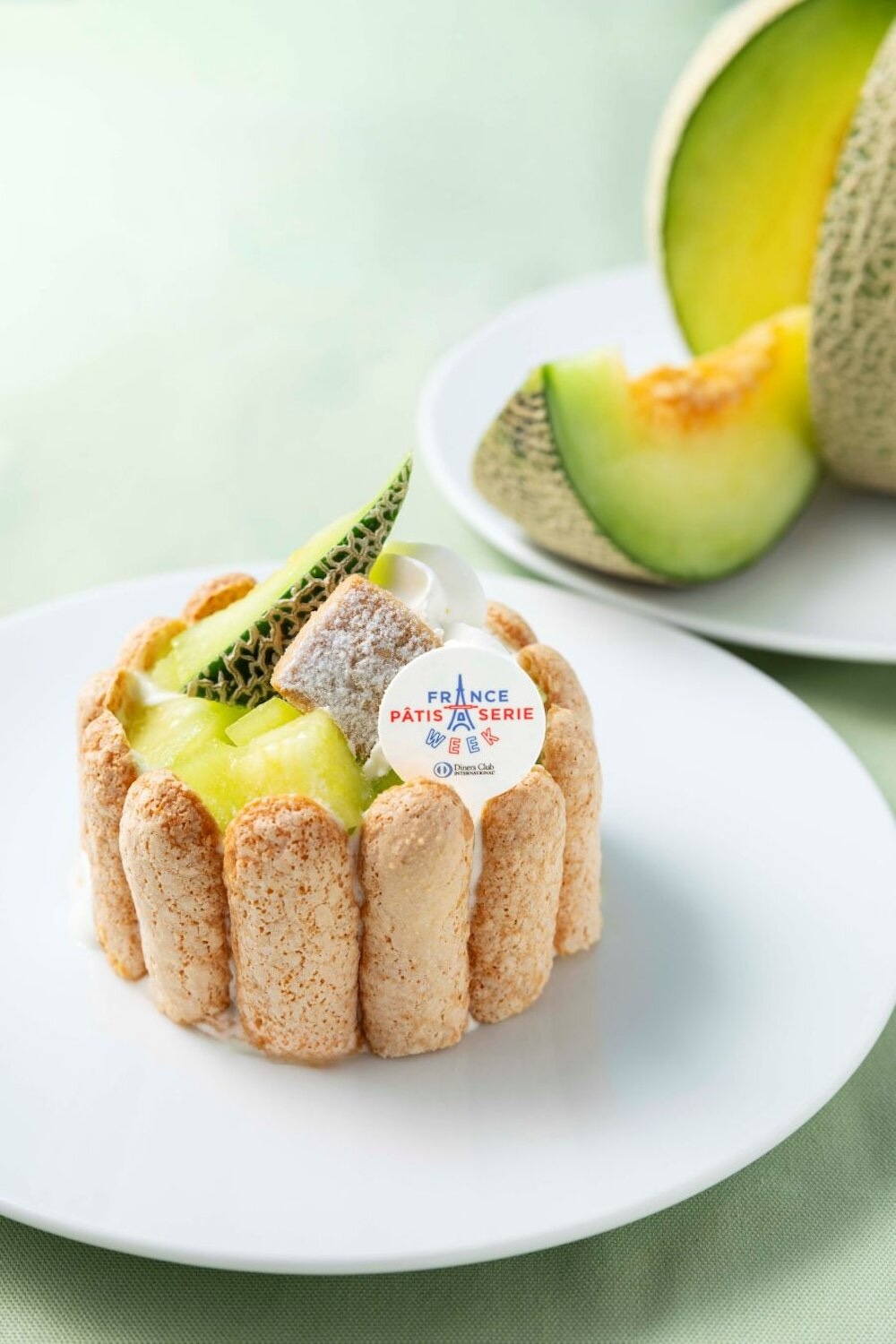 国分寺市「Patisserie ICHIRIN」の「完熟メロンのシャルロット」税込み755円