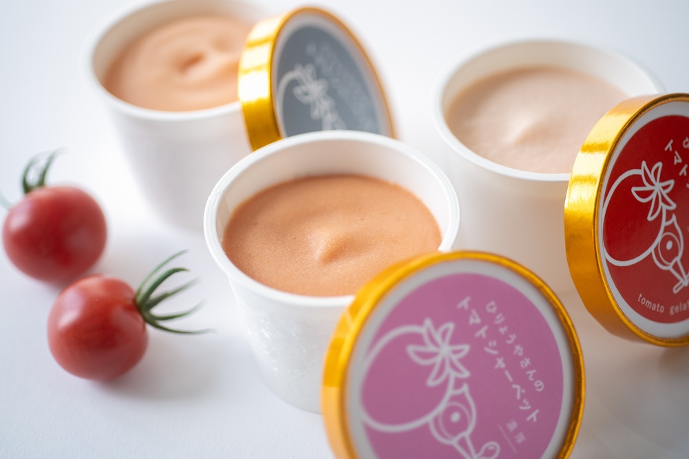 大成農材、ミニトマトの旨みを活かしたジェラートとシャーベットを7月1日発売