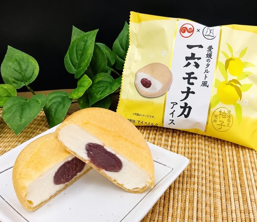 「愛媛のタルト風 一六モナカアイス」イメージ