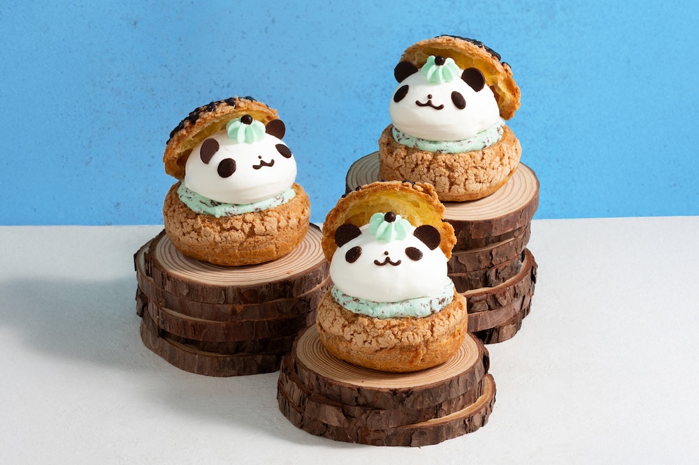 「チョコミントのパンダシュークリーム」イメージ