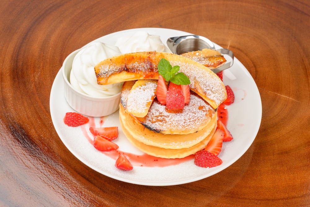 「苺とブリュレバナナのパンケーキ」税込み1,749円