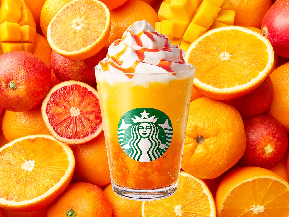 「ぎゅぎゅっと オレンジ ＆ マンゴー フラペチーノ」イメージ