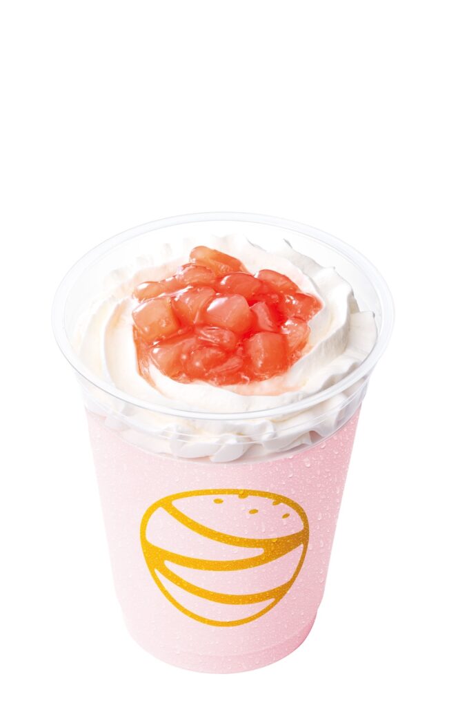 「ホイップ白桃シェーキ」税込み420円
