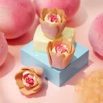 1階の「チューリップローズ」にて販売中の「チューリップローズ 白桃バター」6個入り・税込み1,404円