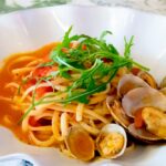 「農家直送トマトとアサリのボンゴレパスタ[手打ちリングイネ]」税込み1,800円