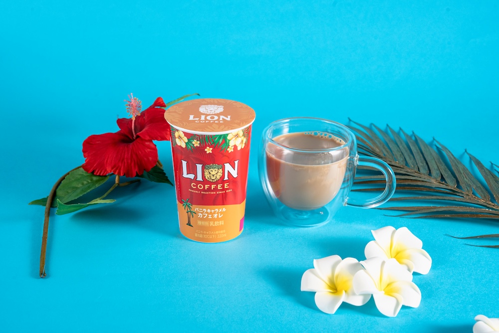「LION COFFEE バニラキャラメルカフェオレ」税込み224円