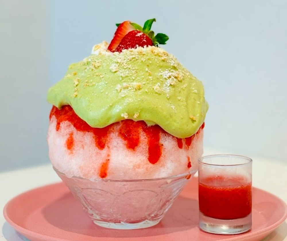 「ひめじ官兵衛堂」の各日30杯限定「まるごとピスタチオと夏苺」2,200円