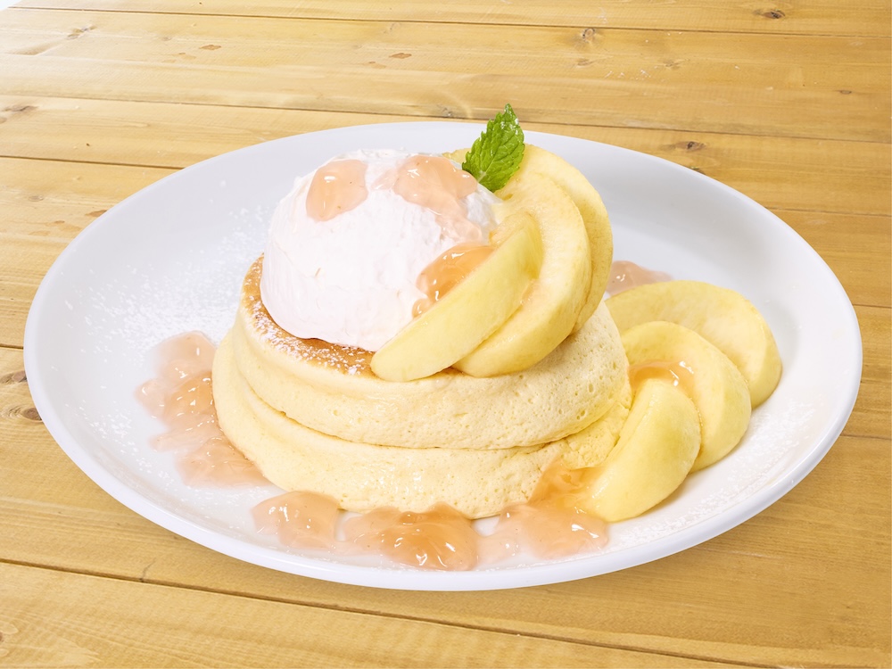 「桃のリコッタパンケーキ」イメージ
