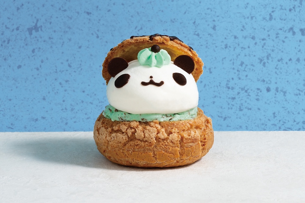 「チョコミントのパンダシュークリーム」イメージ