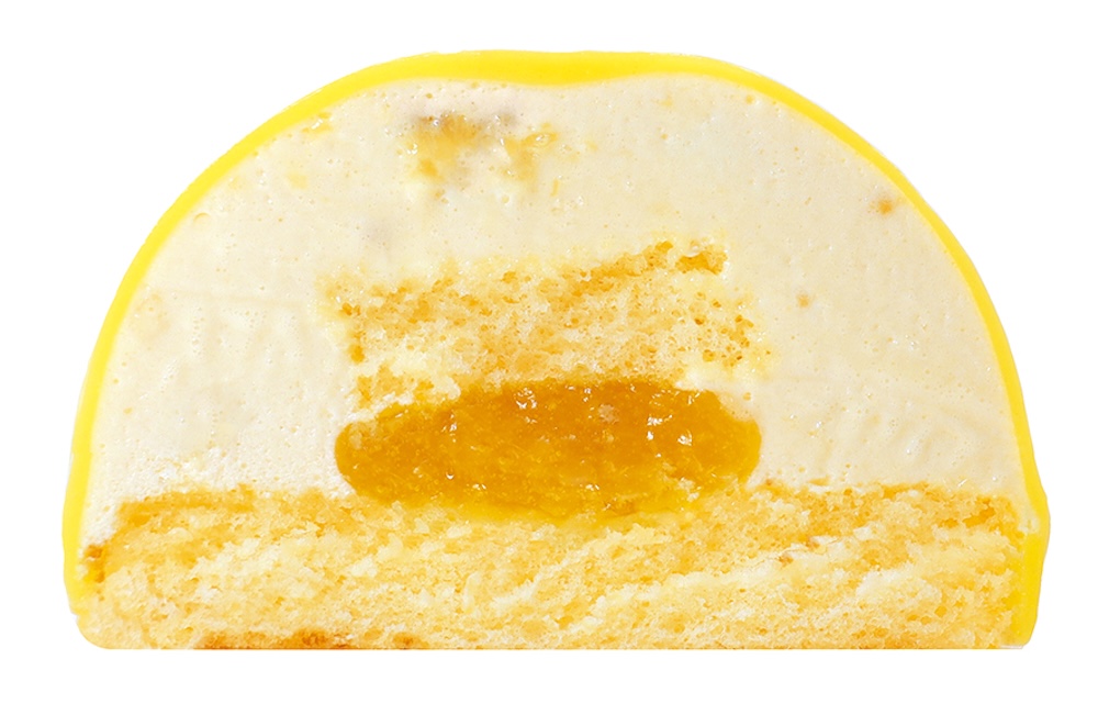 不二家洋菓子店などで8月7日より全国発売される「ミニオン/バナナケーキ」税込み598円