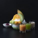 「赤と青と白のメロン蜜かき氷」税込み1,850円
