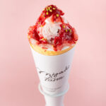 「〈いちごミルク味〉夏の思い出いちごミルクジェラートクレープ」イメージ