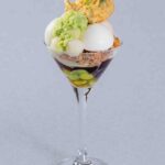 「【緑】枝豆と抹茶のパフェ」税込み2,000円(別途サービス料)