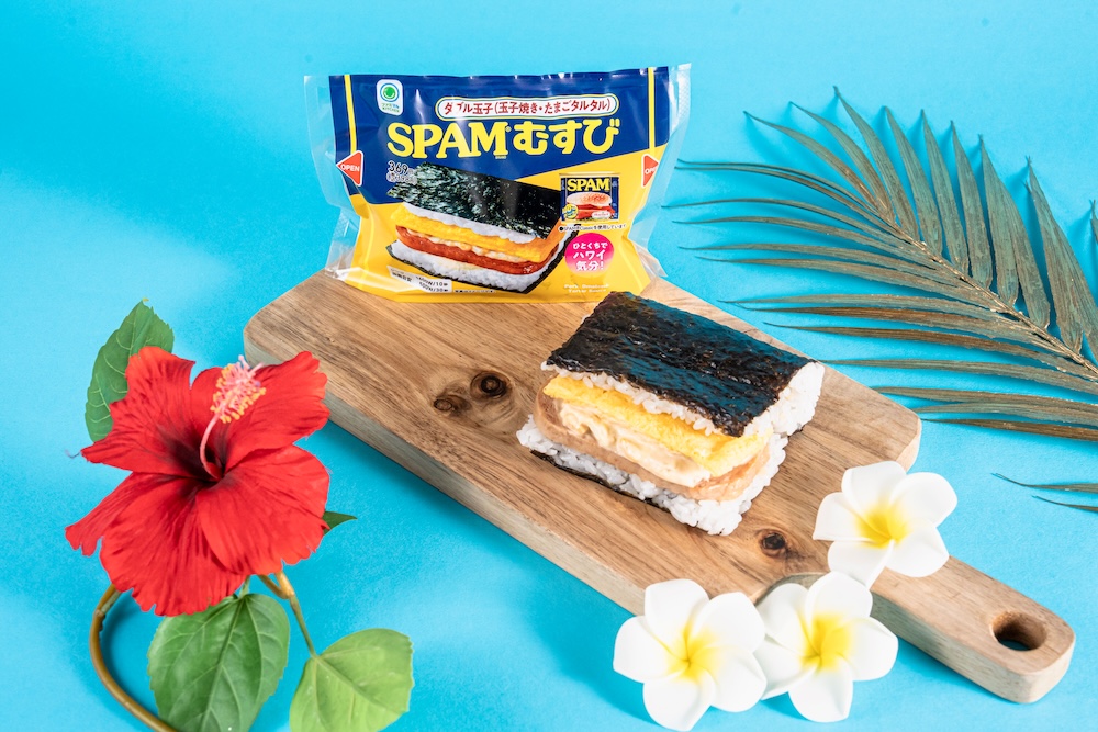 「SPAMむすび　ダブル玉子（玉子焼き・たまごタルタル）」税込み398円
