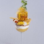 「【黄】とうもろこしとココナッツのパフェ」税込み2,300円(別途サービス料)