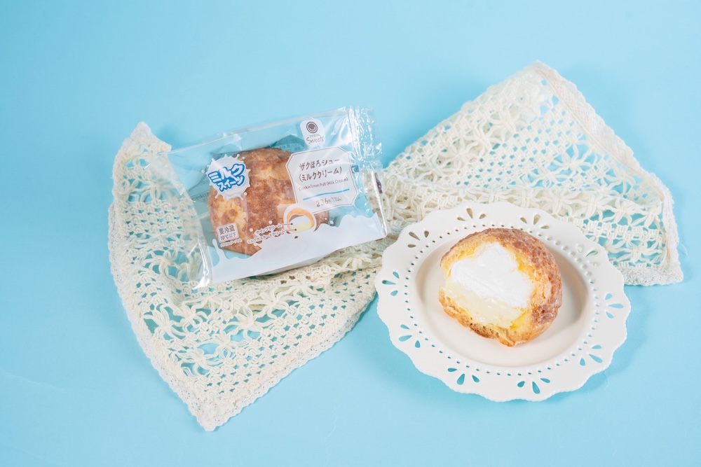 「ザクほろシュー（ミルククリーム）」税込み254円