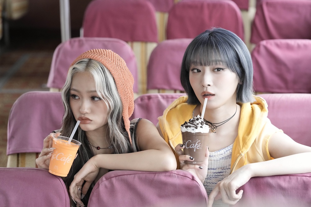 「マックに甘いの飲みにこない？リニューアル」篇メイキングビジュアルイメージ