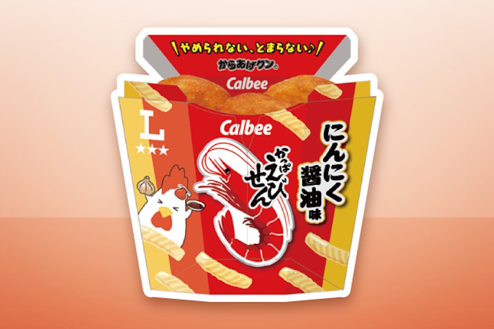 東北「からあげクン かっぱえびせん にんにく醤油味」税込み298円