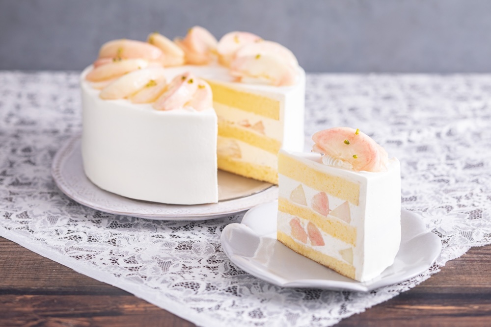 「白桃のショートケーキ」ピース・税込み1,330円