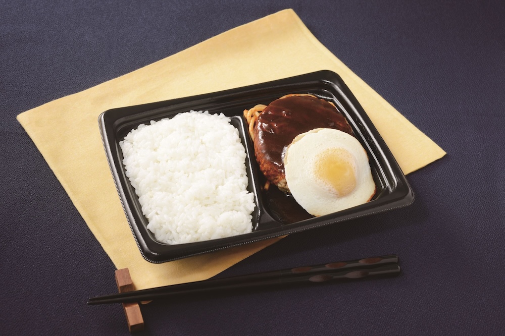 8月31日に発売される「月見デミハンバーグ弁当」税込み754円（ナチュラルローソンでの発売なし）