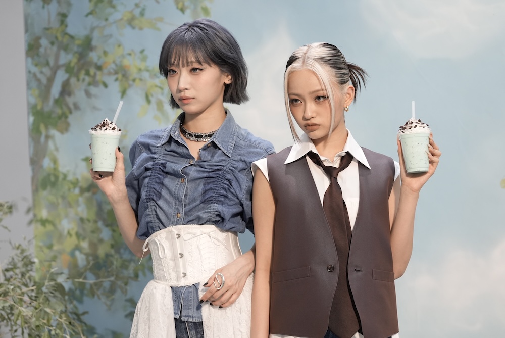 「マックに甘いの飲みにこない？ チョコミント」篇メイキングビジュアル