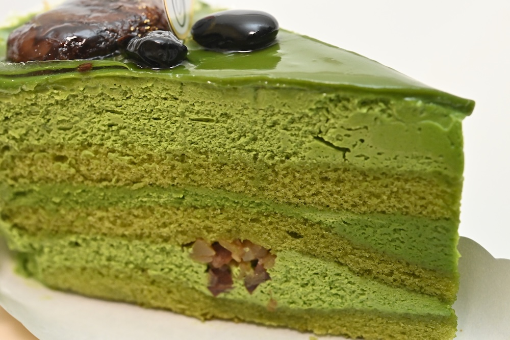 「不二家の濃い抹茶ケーキ（鹿児島県産抹茶使用）」イメージ