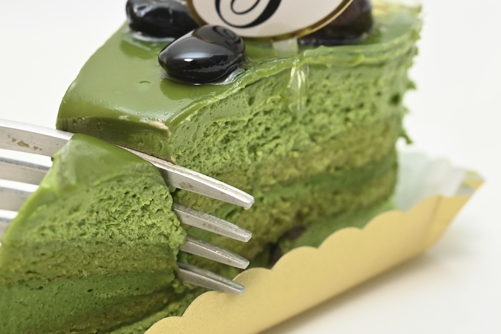 「不二家の濃い抹茶ケーキ（鹿児島県産抹茶使用）」イメージ