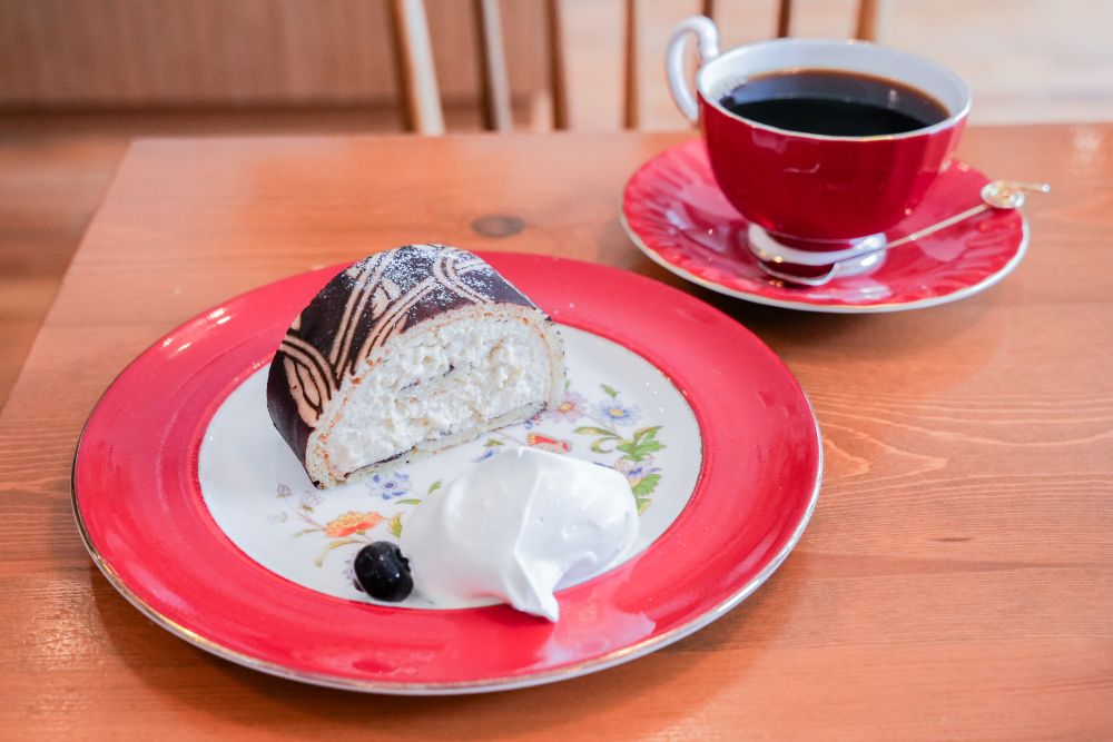 「栗のムース」ケーキセット・税込み1,950円
