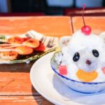 手前から「しろくま」税込み880円、「ぢゃんぼもち」税込み680円