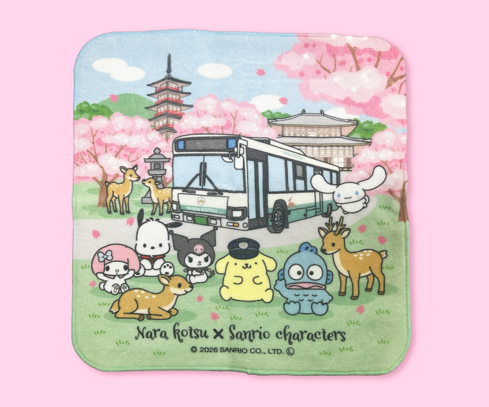 奈良交通×サンリオキャラクターズ  コラボハンカチを発売！