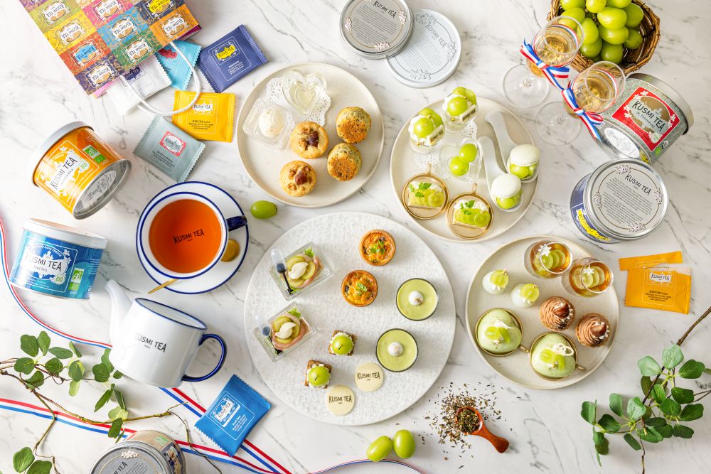 「Shine Muscat Afternoon Tea Set～KUSMI TEA Collaboration～」イメージ