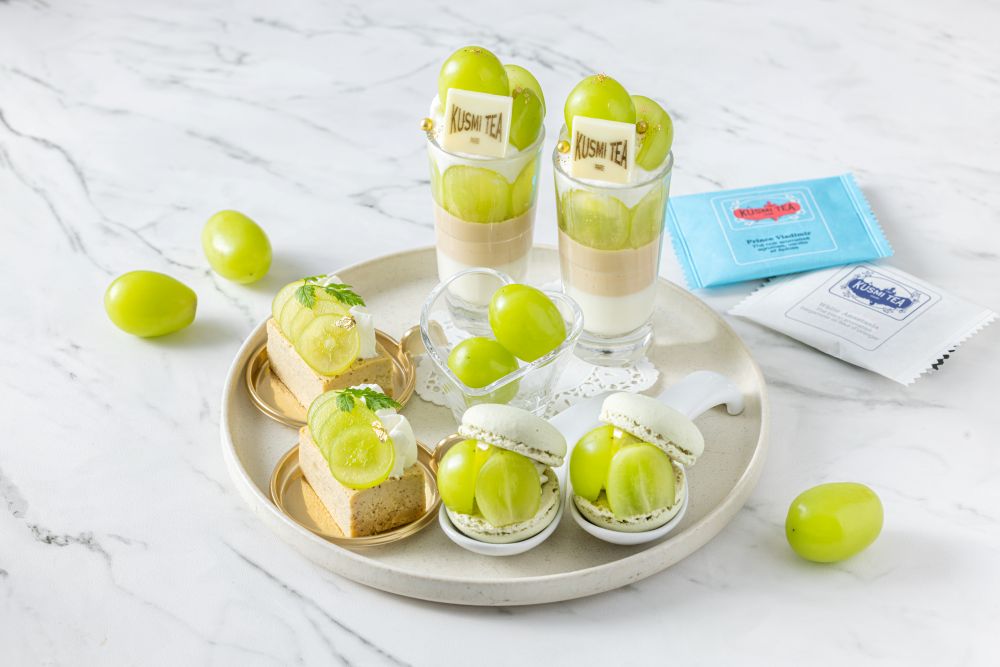 「Shine Muscat Afternoon Tea Set～KUSMI TEA Collaboration～」イメージ