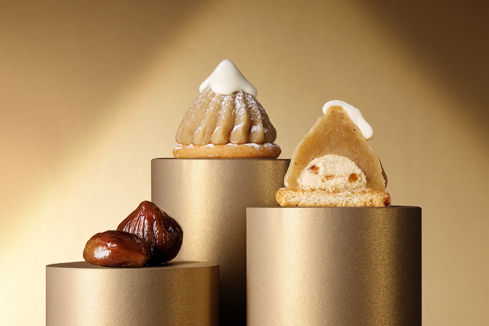 「モンブランTHE珀山」の大丸東京店限定「THEモンブランケーキ」4個入り・税込み1,512円
