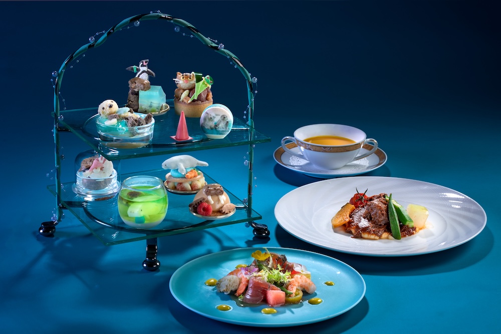 「海を巡るアフタヌーンティー ~鳥羽水族館×シェラトン都ホテル大阪~ スイーツ付ディナー」イメージ