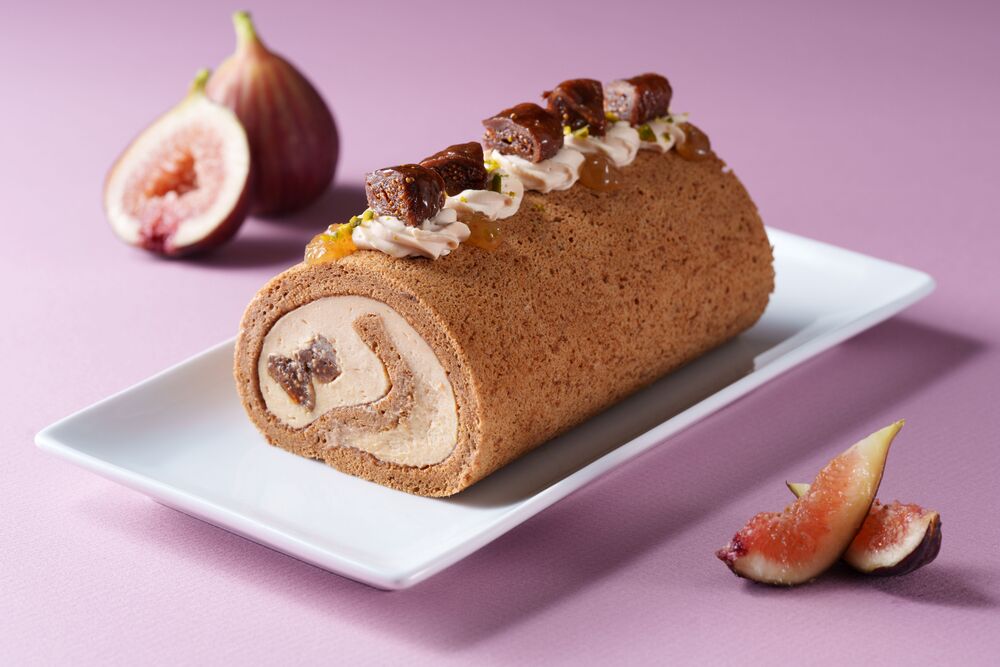 「いちじくとキャラメルクリームのロールケーキ」イメージ
