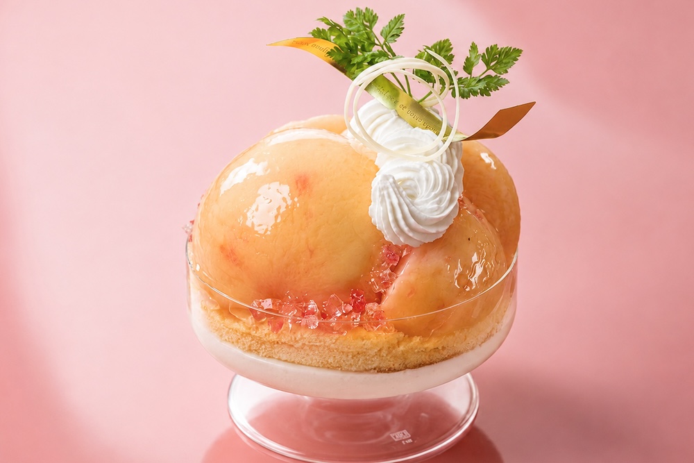 「まるごと！桃の杏仁パフェ」イメージ