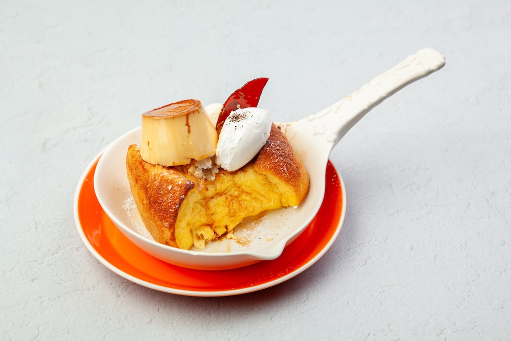 「ふわとろブリュレフレンチトースト のっけプリン＆バニラアイス」税込み1,780円