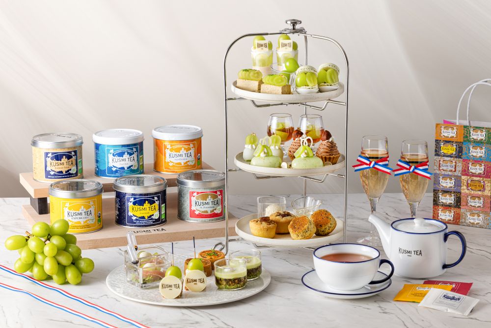 「Shine Muscat Afternoon Tea Set～KUSMI TEA Collaboration～」イメージ