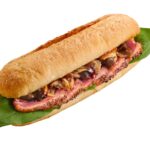 「焼きたてサンド 合鴨と国産きのこ」税込み560円