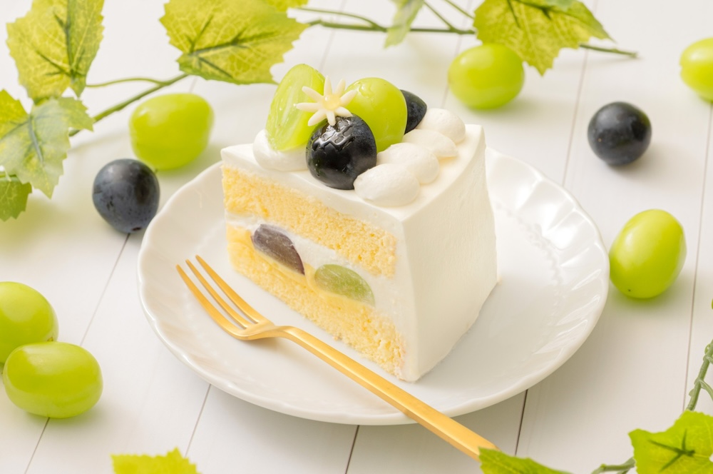 「シャインマスカットとナガノパープルのショートケーキ」税込み790円