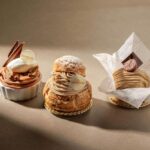 左から「バニラクリームのモンブラン仕立て」税込み1,100円、「モンブランシュークリーム」税込み1,300円、「スペシャル モンブラン」税込み1,100円