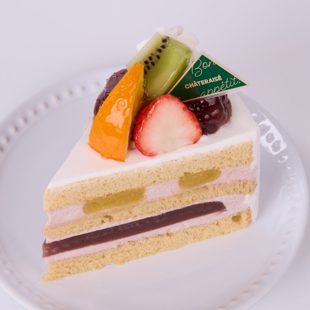 「敬老の日 小豆と栗のショートケーキ」イメージ