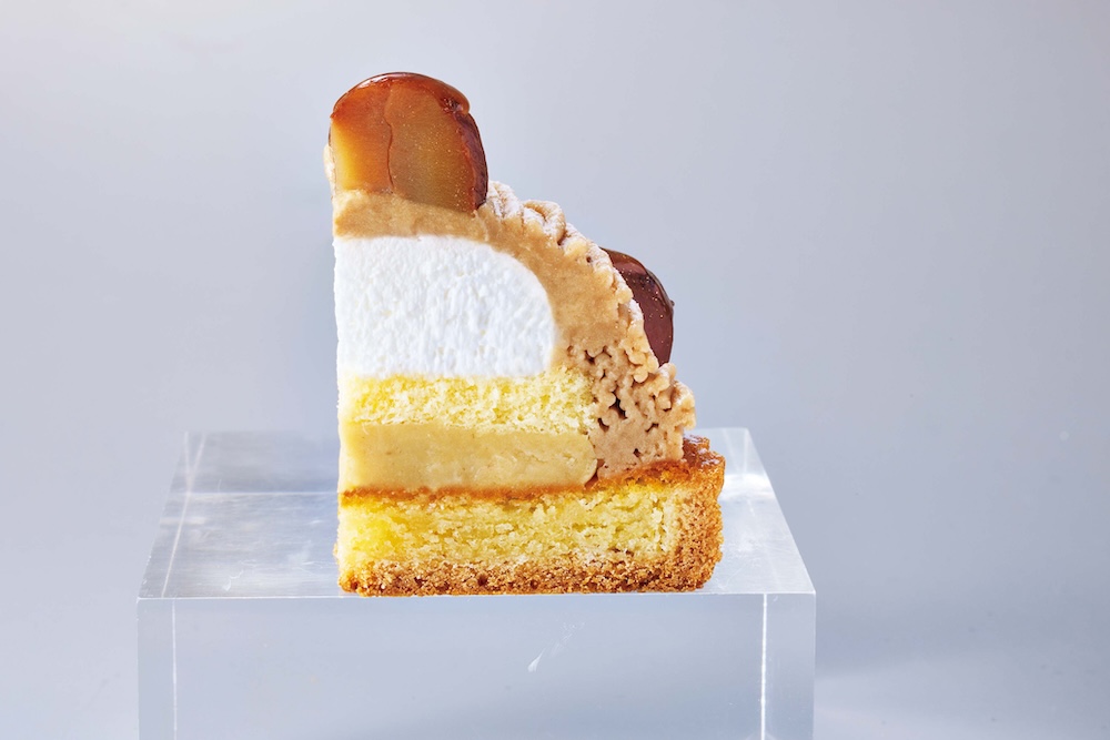 「Uchi Café×HENRI CHARPENTIER ノエル・ド・モンブラン 3.5号」税込み4,600円（断面イメージ）