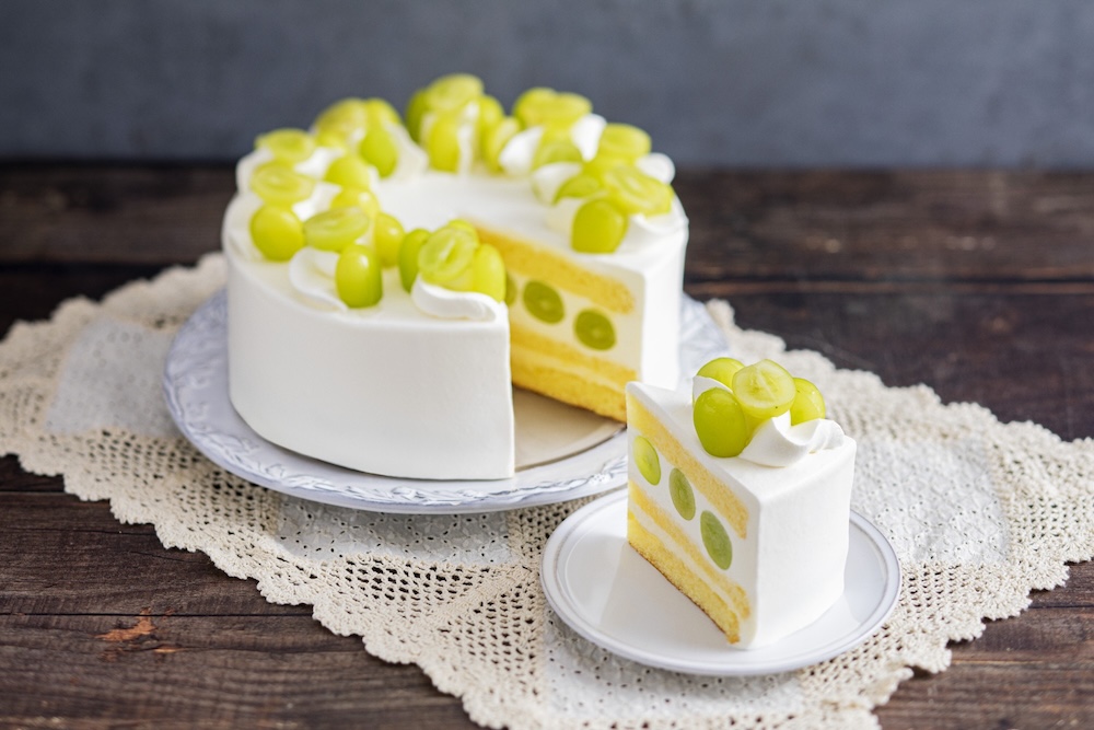 「シャインマスカットのショートケーキ」1ピース・税込み1,420円